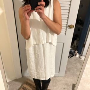 Pure Jill linen white dress fully lined